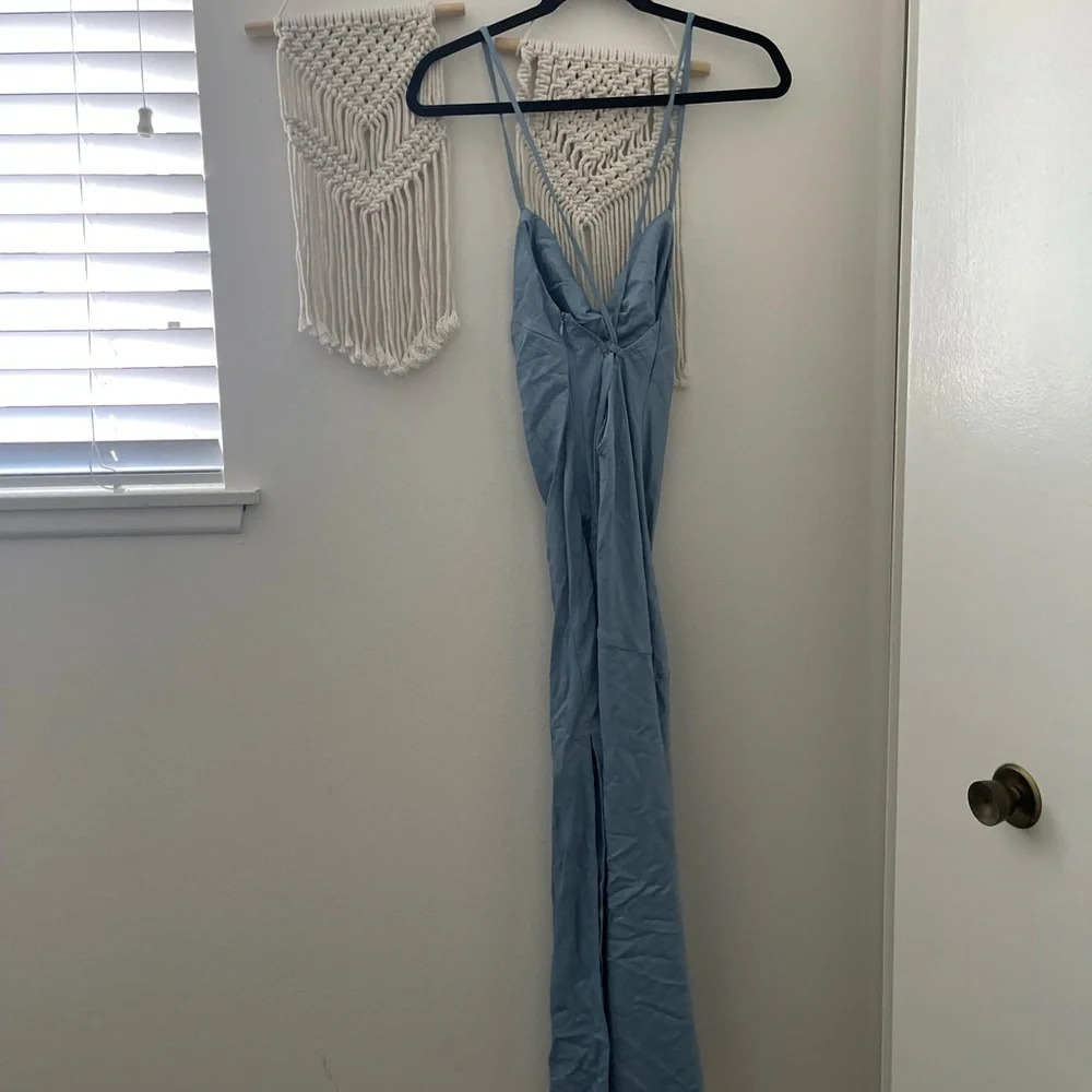 Hello Molly Satin Cowl Neck Midi Dress NWT Sz 6 - Picture 5 of 11